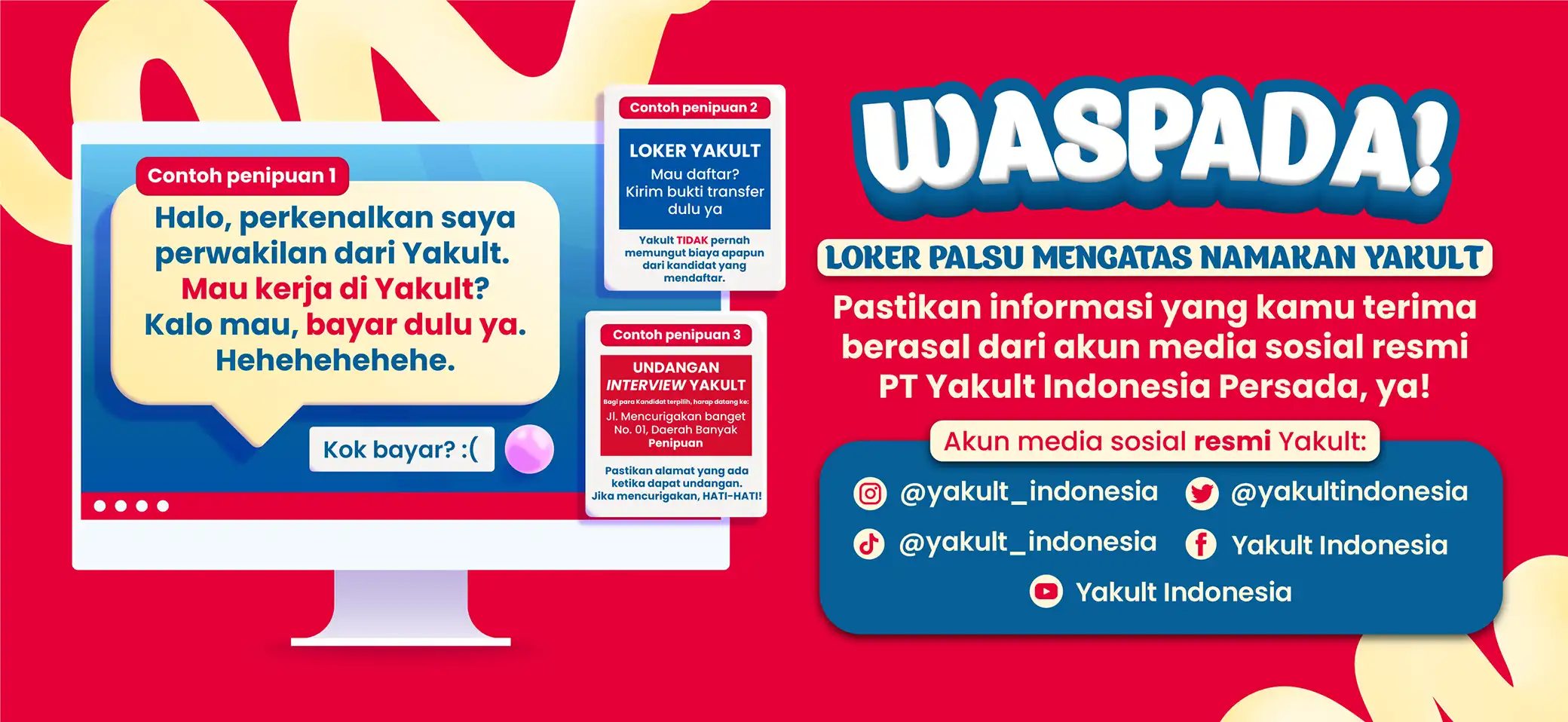 Waspada Loker Palsu Yakult